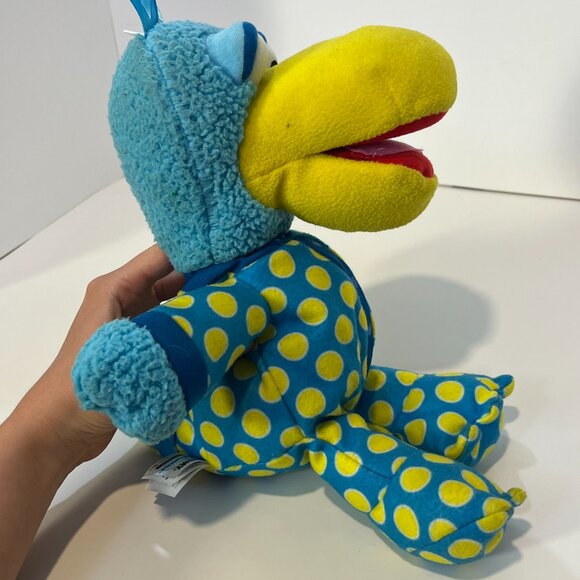 Jim Henson Pajanimals BLUE SQUACKY DUCK 12” Plush Animal Toy Sprout Tomy Vintage - Picture 16 of 16